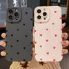 Custodia in Silicone a Forma di Cuore Nero per Telefono per Samsung Galaxy A15 A35 A54 A55 S25 S24 S23 Ultra S22 S23 S21 Plus S20 S21 FE Copertura Morbida