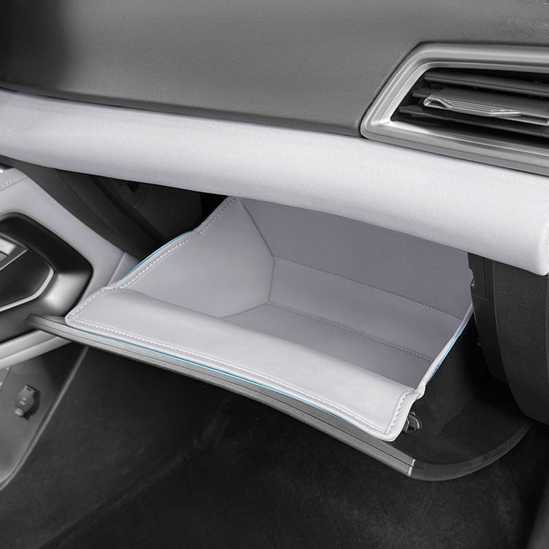 For BYD Atto 2 Car Glove Box Storage Bag Pocket Protective Pad Leather Anti Kick Pad Protection Sticker Interior Stowing Tidying