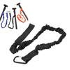 Corda de Remo de Caiaque Elástica Leve de Nylon Enrolada Tiras para Remo para Canoa Barco Prancha de Surf Vara de Pesca Preto