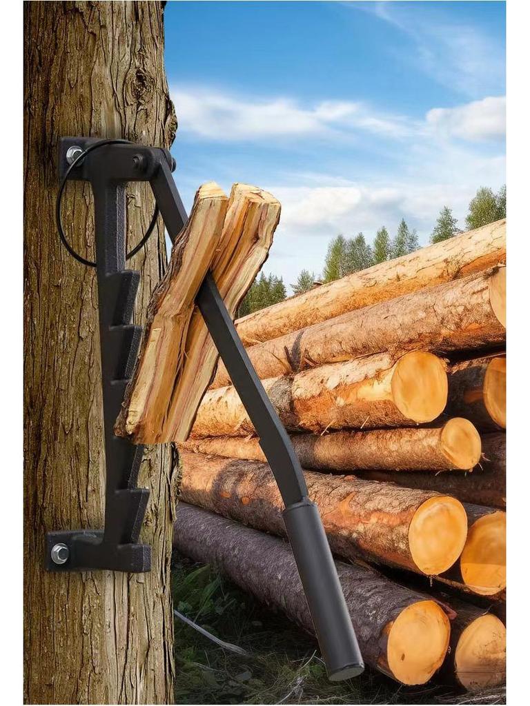 Portable Firewood Splitter: Efficient Manual Wood Separator for Outdoor and Household Use
