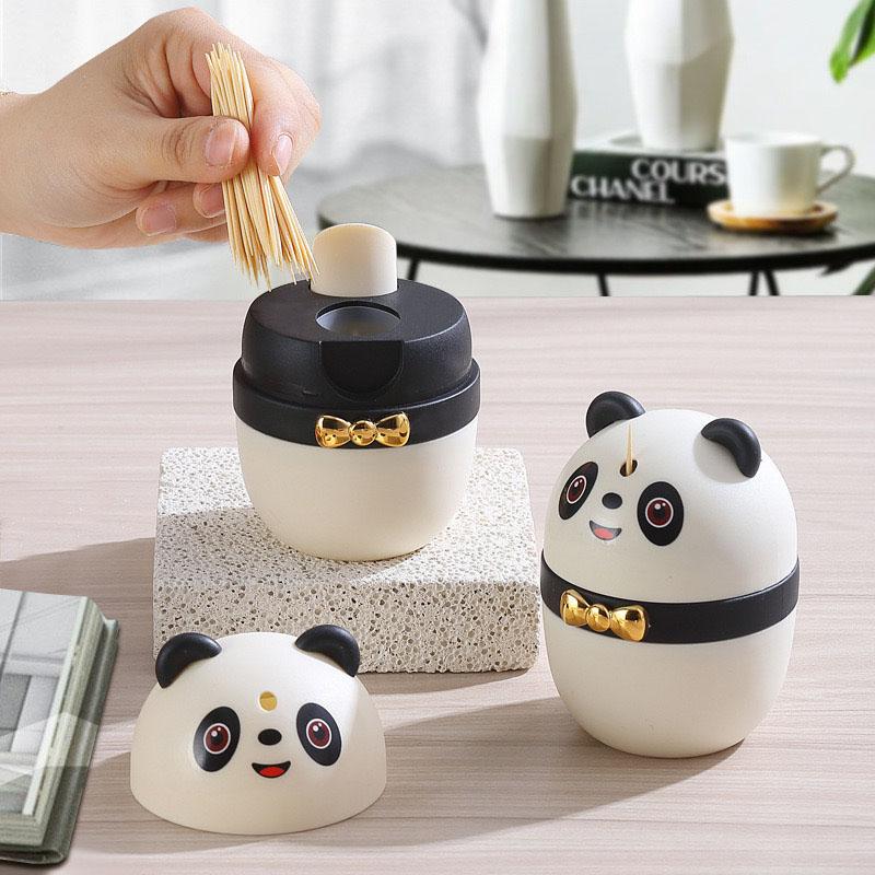 Creative Toothpick Storage Box Automatic Pop-Up Toothpick Box Home Living Room Dining Room Push-Type Toothpick Holder 