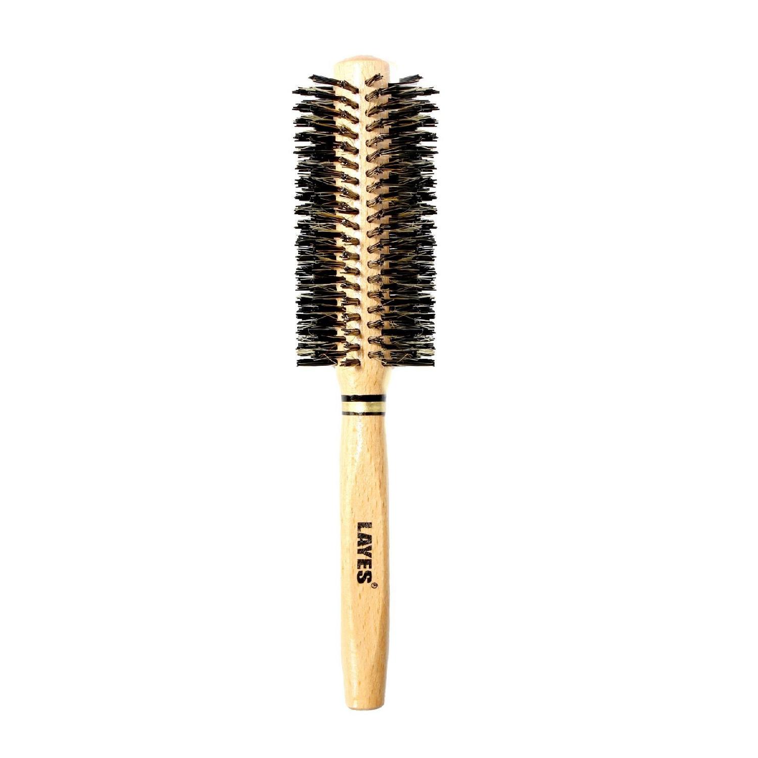 

Gray Blow Dry Brush High Heat Resistant Wooden Handle Large Size чорний