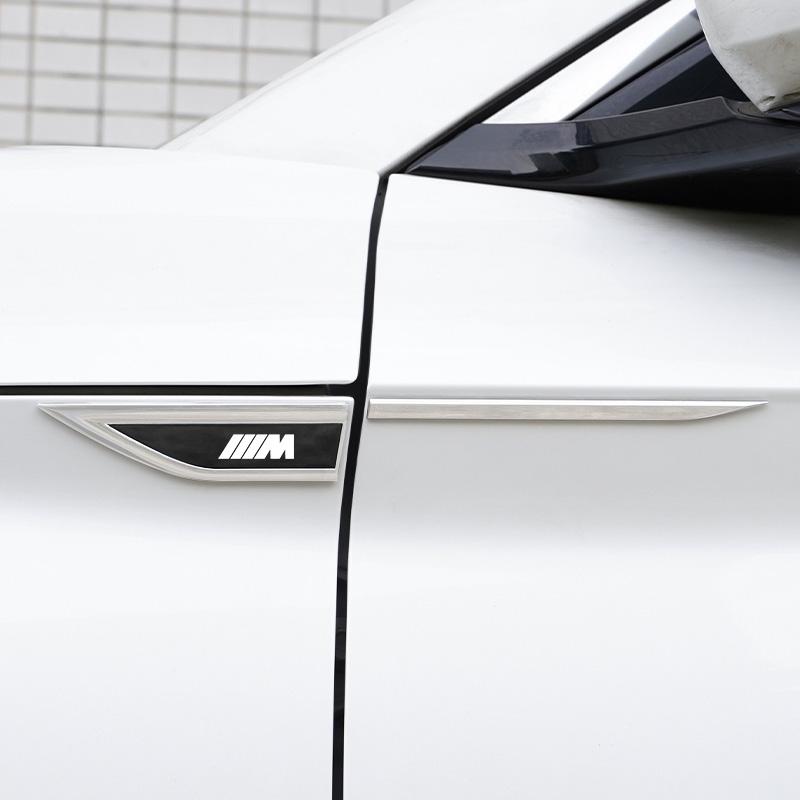 2Pcs Car M Logo Side Fender Emblem Badge Sticker For BMW X1 X2 X3 X5 X4 X6 X7 G30 G20 G32 G11 G12 F40 F30 F20 F10 F34 F07 F44 JMGY3