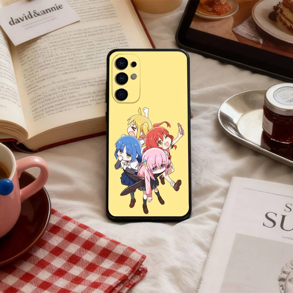 Bocchi The Rock Kessoku Band   Phone Case For Samsung S 25,24,23,22,30,21,10,9,Ultra,Plus,Lite,FE,4,5 G Soft Black Case