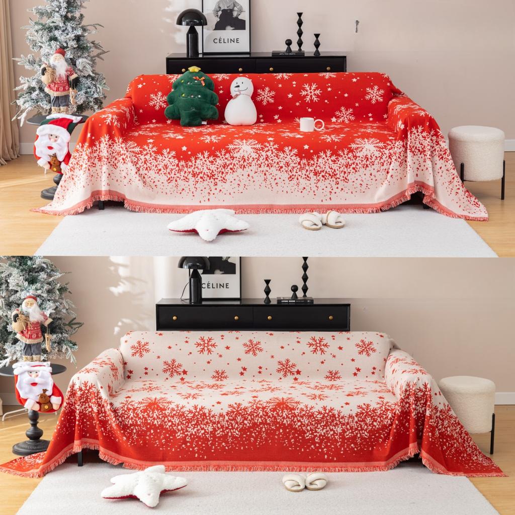 Christmas New Sofa Cover Towel Four Seasons Universal Full Covered Non-Slip Sofa Cover Fashion Festive Full Wrapping Blanket