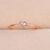 1PC Simple Women's Fashion Wedding Band Engagement Heart Ring Party Birthday Anniversary Gifts