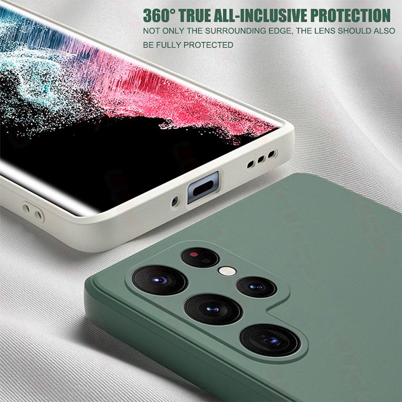 Capa Quadrada Líquida Para Samsung Galaxy Note 20 Ultra Note 10 Plus 8 9 S20 S22 S23 Ultra S21 Luxo Genshin Impac Peoples