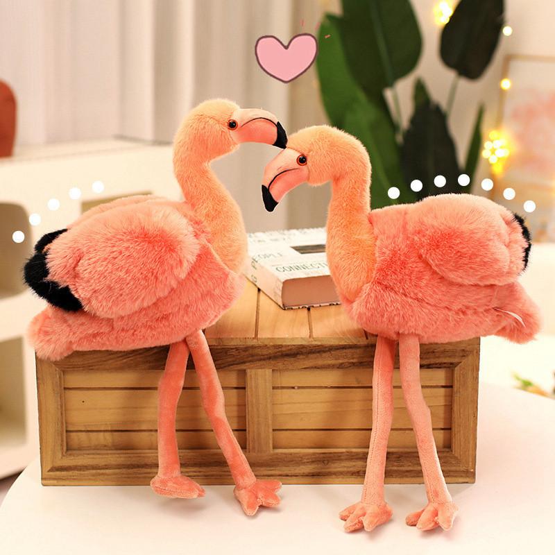 Flamingo-Plüschtier Geschenk für Mädchen Weicher Kristall-Samt Verzierte Sammlerpuppe