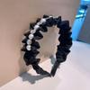 Diadema de Lujo Otoño/Invierno para Mujer - Elegante Pinza Superior de Calavera de Ala Ancha para Cabello y Lavado Facial.