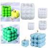 DIY Craft Clay Tools Aromatherapy Soy Wax 3D Candle Mold Cube Soap Molds Candle Mould Silicone Mold