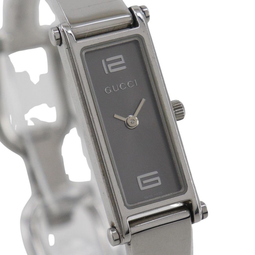 Gucci Watches 1500L SilverDial Stainless Steel Quartz Analog Display Women Used