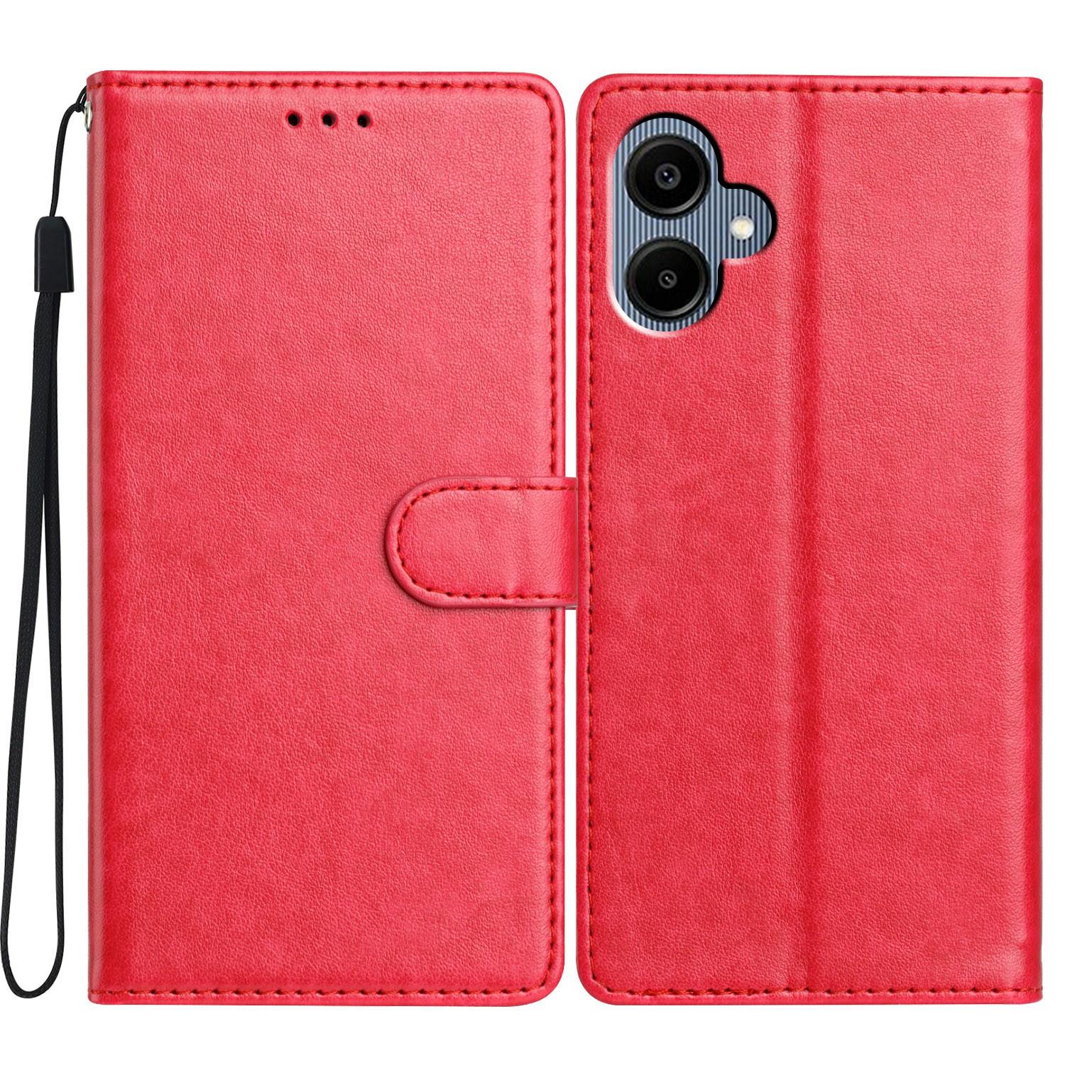 

For Samsung Galaxy A06 4G Leather Phone Case Wallet Stand Cover with Handy Strap C