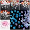 Multi-color Christmas Snowflakes Confetti Glitter Snowflake Sequins Artificial Snowflakes  Party