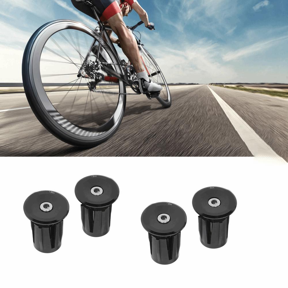 2 Pair Light Weight Handlebar Plug Aluminium Plastic Handlebar End Caps  Bike Maintenance