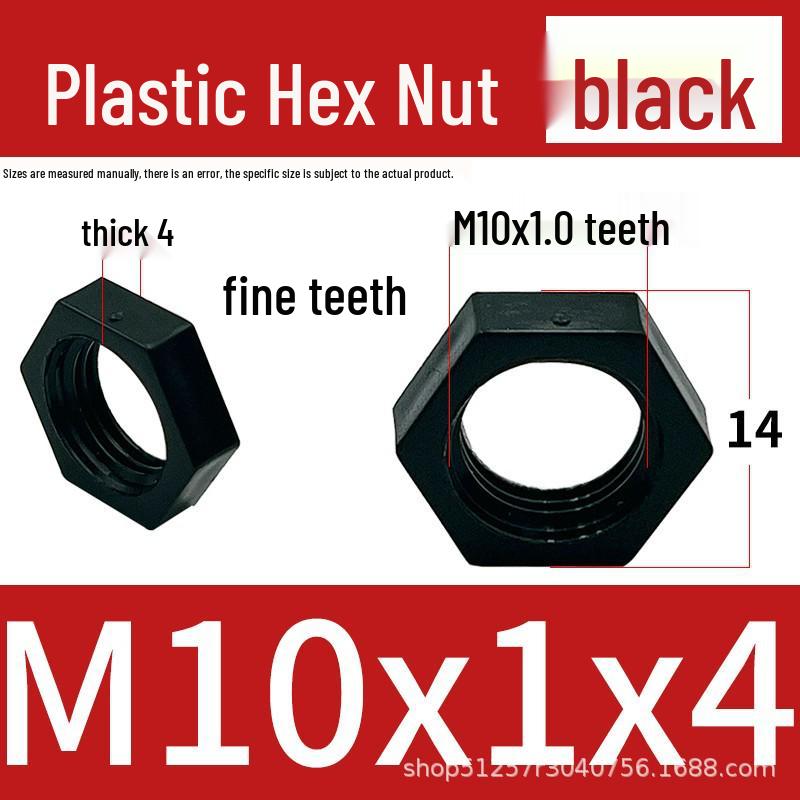 Transparent Acrylic M10 Hexagonal Hollow Screw with Fine Thread