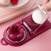 Multi Functional Egg Cutting Artifact Kitchen Household Stainless Steel Cutter Preserved Eggs Divider Two In One Egg Cutter
