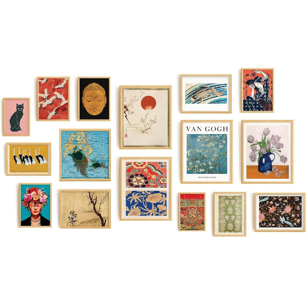 Colorful Eclectic Wall Art Prints Vibrant Gallery Wall Art Set Boho Room Decor Eclectic Home Decor Aesthetic Bedroom Decor Prints for Boho Wall Decor Eclectic Gallery Wall Set