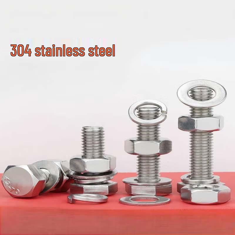 ZhongGe 304 Stainless Steel Hex Bolt Set