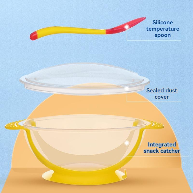 Xiaomi Baby Suction Cup Bowl Food Grade PP Suction Cup Bowl Baby Products Baby Specific Complementary Food Bowl Portable Eating Bowl