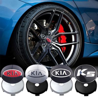 4Pcs Car Wheel Center Hub Caps Badge Tire Rim Covers For K5 Sportage Ceed Sorento Cerato Optima Picanto Rio Soul Stonic K4