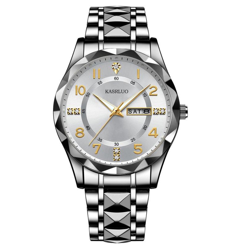 Neue Original Herrenuhr Doppeltkalender Mode Wasserdicht Leuchtend Business Premium Mechanische Quarz Uhr Herrenuhr