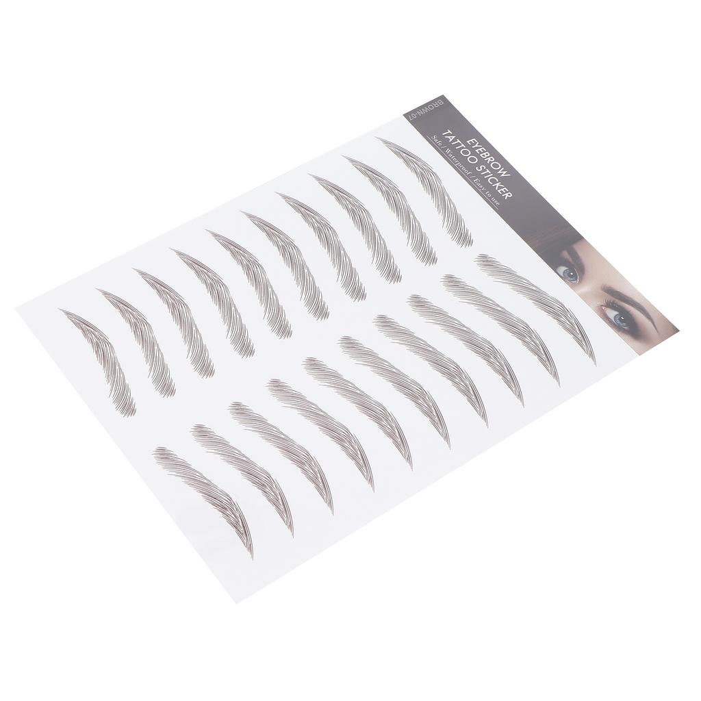 Professional Waterproof Eyebrow Tattoo Sticker Eyebrow Transfer Sticker for WomenBROWN-08