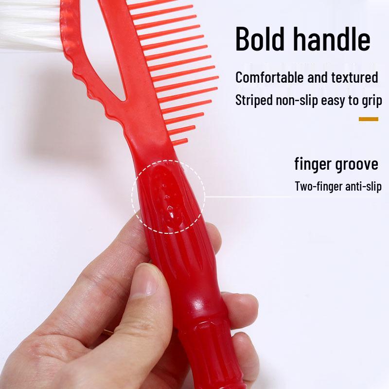 Premium Soft Bristle Deep Conditioning Brush & Comb Set for Salon Hair Care & Dyeing