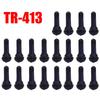 TR413 TR414 Vacuum Tire Valve Nozzle with Dust Cap Car Motorcycle Bicycle Snap-in Tubeless Tyre Rubber Valve Replaceable Parts
