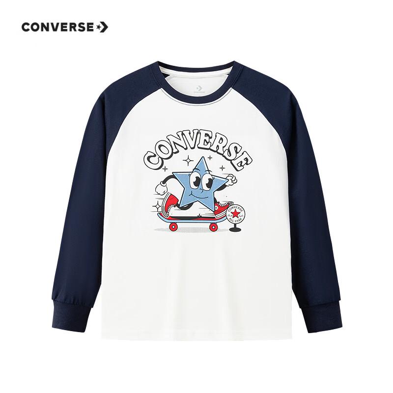 Converse Kids' Cotton Star Logo Long Sleeve T-Shirt