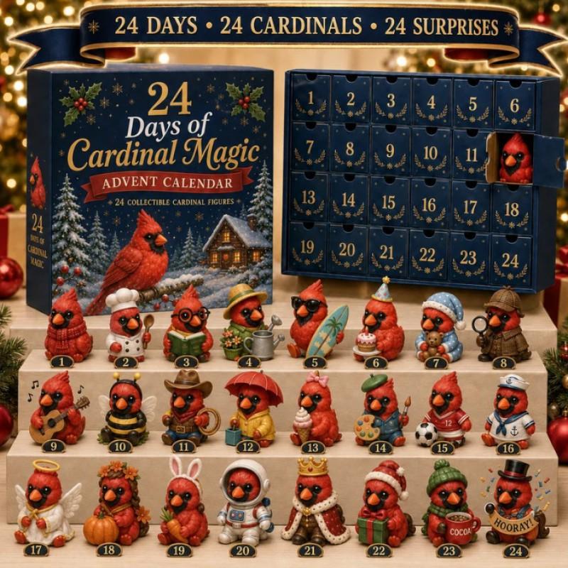 2026 Magic Animal Advent Calendar Acrylic Blind Box Collectible Ornament Christmas Gift