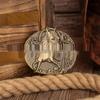 Retro Western Zinklegierung Halbovale Gürtelschnalle mit Pferde-Design