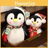 Cute Cartoon Penguin Plush Toy With Christmas Scarf And Hat Perfect Holiday Present