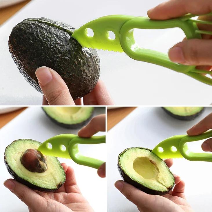 Yaratıcı Avokado Kesici Shea Çekirdek Çıkarıcı Tereyağı Pitaya Kivi Soyucu Dilimleyici Muz Kesme Özel Bıçak Mutfak Sebze Meyve Aletleri