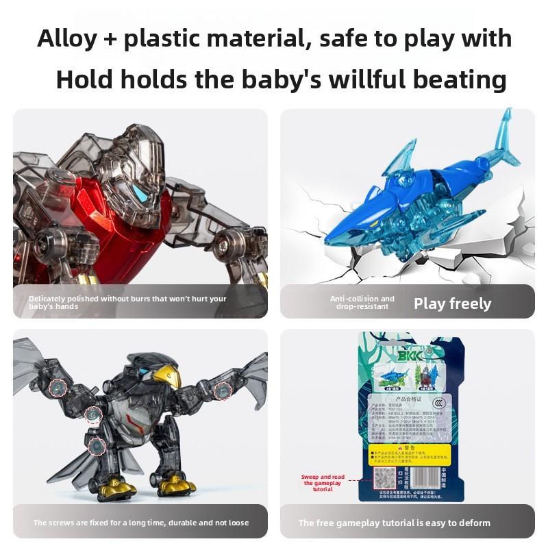 Childrens Alloy Transforming Gorilla Robot Toy With Diy Assembly For Boys And Collectors