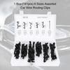 54pcs 6 Sizes Assorted Car Wiring Harness Wire Routing Clip Convoluted Conduit Clip