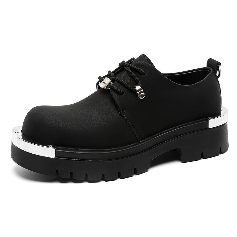 

Модная мужская обувь Оксфорды на массивной подошве Повседневные кроссовки на шнуровке Дышащая удобная обувь для ходьбы для мужчин Модная ретро обувь 46 чёрный