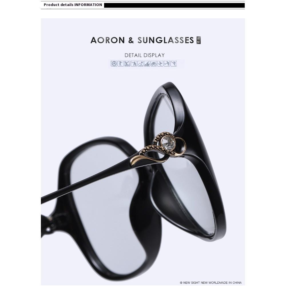 aoron Women's Polarized Sunglasses Sunglasses Women's Diamond-encrusted Color-changing Sunglasses