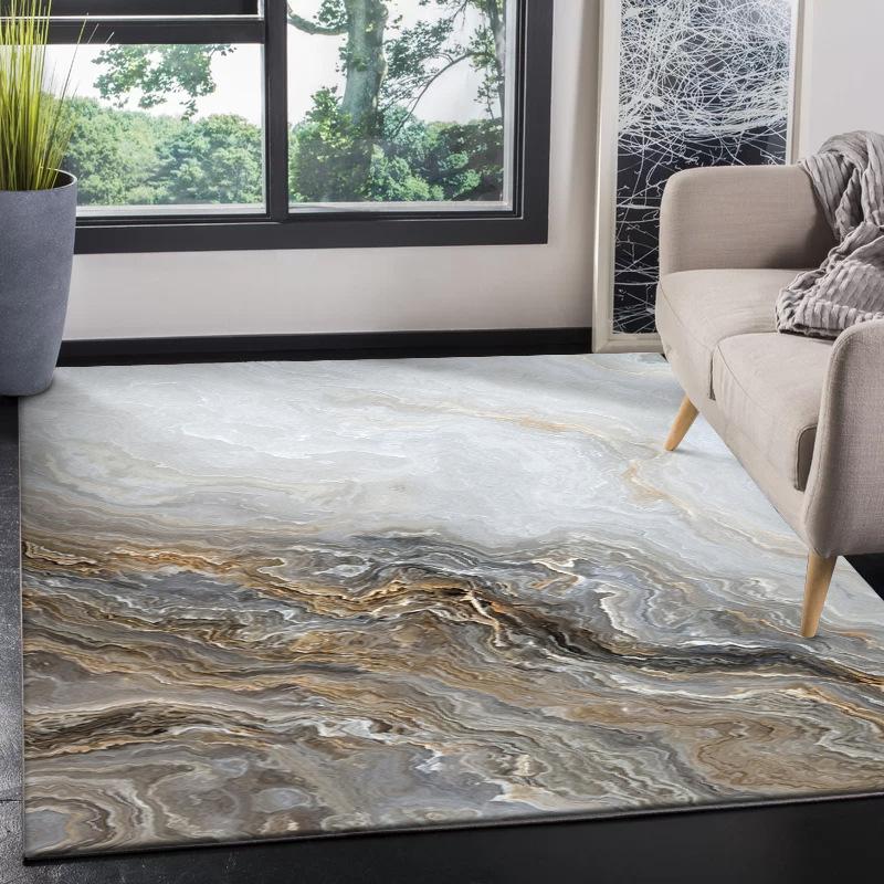 Living Room Carpet Modern and Simple Living Room Coffee Table Mat Carpet Bedroom Bedside Carpet