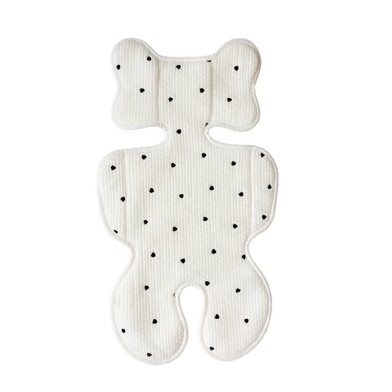 

Breathable & Soft Baby Stroller Cover Baby Stroller Paddings Double Layer Insert Baby Stroller Cushions for Boy Grils білий