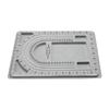 Grijs Hars Kralenbord 32x24CM Meetlat Kralen Sieraden Organizer Praktisch Gereedschap Kralen Rijg Gereedschap Ontwerp Tray