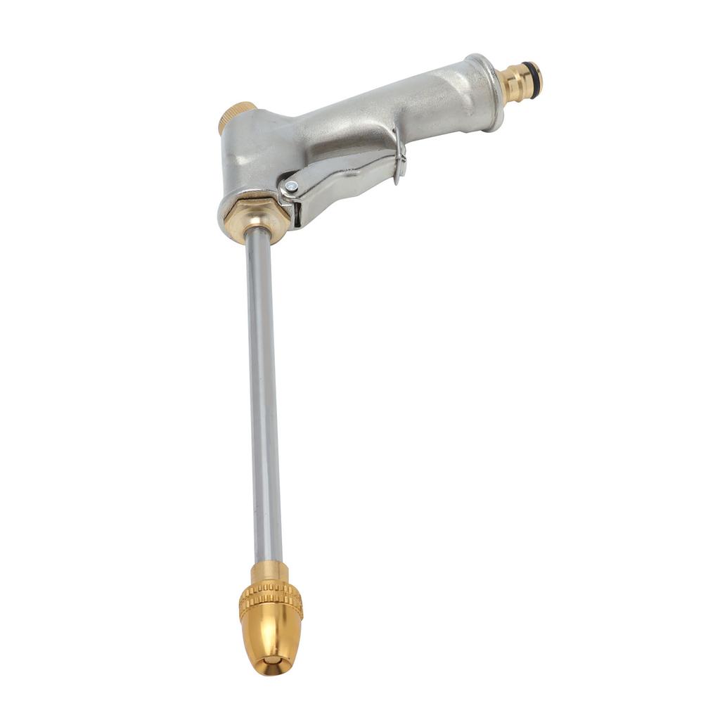 High Pressure Sprayer Copper Plated Aluminum Alloy Water Hose Nozzle Car Cleaning Sprayer for Garden Watering Plant