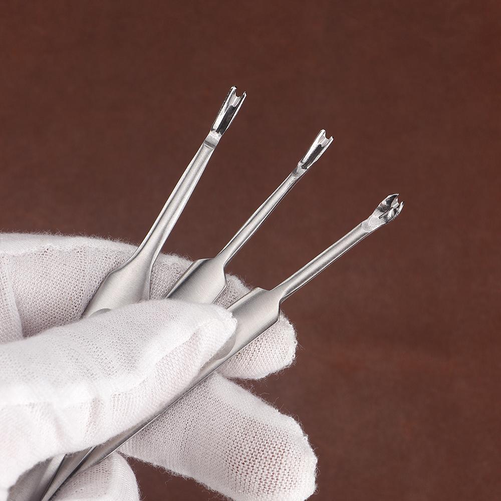 1 Set Premium Edelstahl Lederhandwerk Schlitzwerkzeug Set - Rillstichel, V & U-Form Hohleisen, Kantenabschrägungs Messer, DIY Stanzwerkzeuge