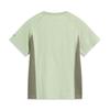 Li Ning CF Outdoor Series Solid Color Cool Comfort Skin-Friendly Antibacterial Short Sleeve T-Shirt Women Tops Bean-Paste-Green ATSV196-5