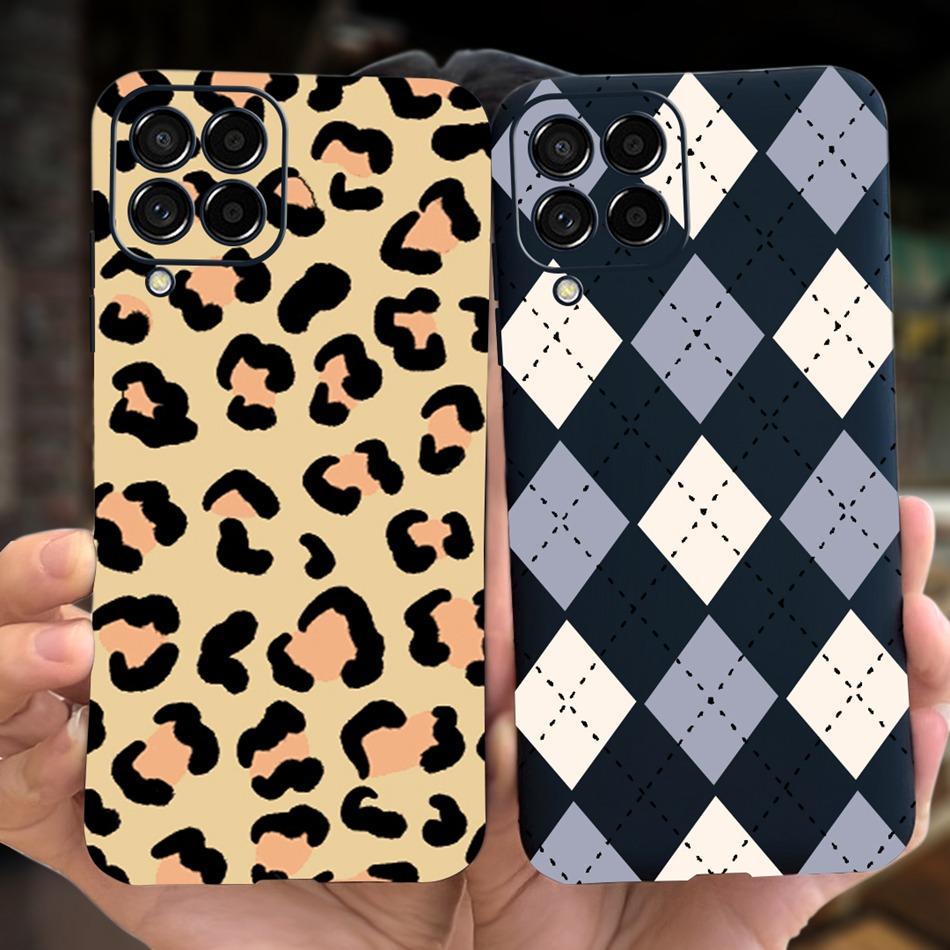For Samsung Galaxy M53 Phone Case Fashion Cute Pattern Macaroon Silicone Soft Cases For Samsung M53 M33 M22 4G 5G Back Cover