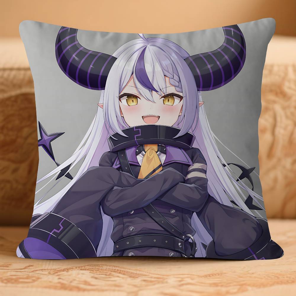 Hololive L-a D-Darknesss Pillow Case Removable Washable Cushion Cover – All-Season Soft Linen
