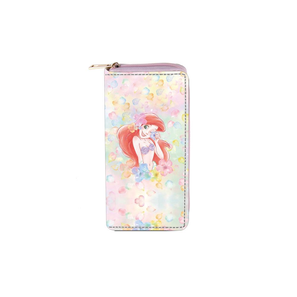 Cartoon Mermaid Long Zipper Wallet, Clutch Wallet