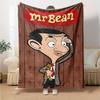 1pc Mr Bean1 Blanket, Gift, for Men and Women, Soft Blanket, Good for Sofa Bed Couch Travel, Lightweight Flannel Blanket