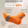 Men's Marathon Performance Running Socks - Thickened Terry Bottom, Wear-Resistant, Ideal for Basketball & Badminton Sports
