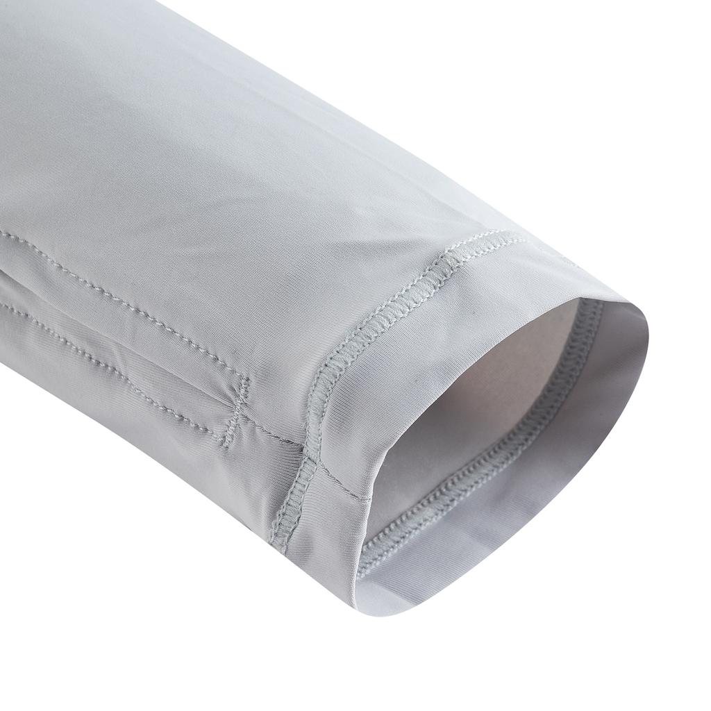 Anta Série de Treinamento Proteção da Pele de Gelo Top Esportivo de Tricô Proteção Solar de Verão Tops Femininos Pepino-Cinza 162627706-7