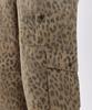 Leoninghai Leopard Elastic Cargo Pants [Beige]